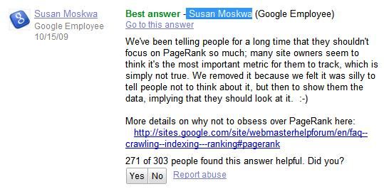 google确定pr值将会停止更新